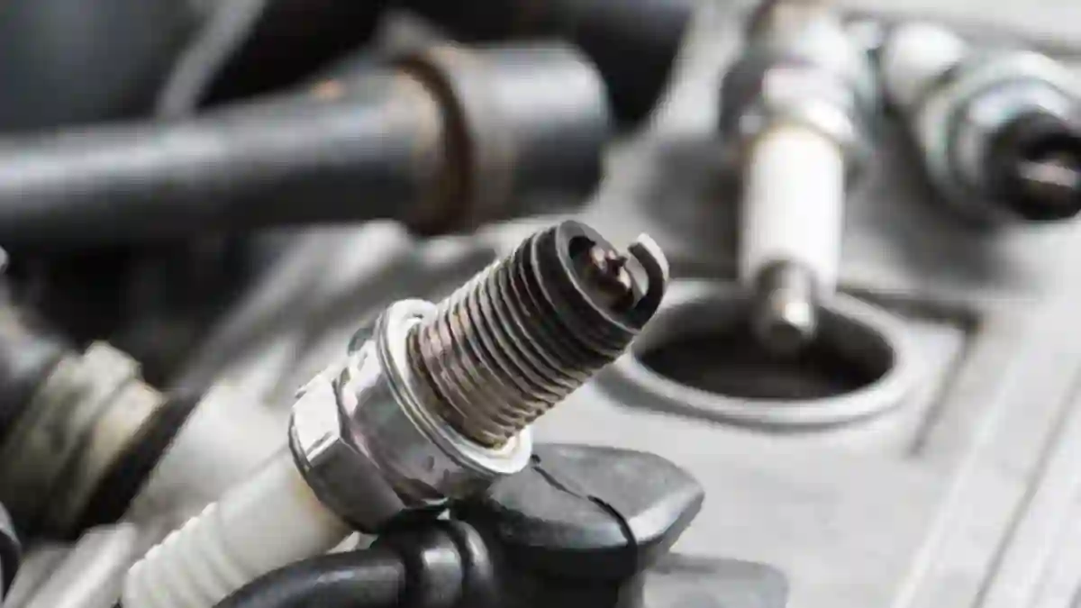 oil on spark plug